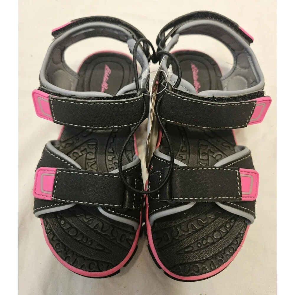 EDDIE BAUER GIRLS  Water Beach SHOES PINK BLACK/GREY MODEL Taylor  SIZE 12 NEW